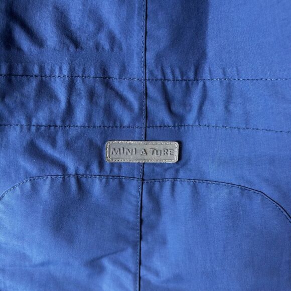 Mini A Ture Wisto Medium Blue Softshell Hooded Snowsuit Size 9 Months/74 cm - Picture 11 of 15